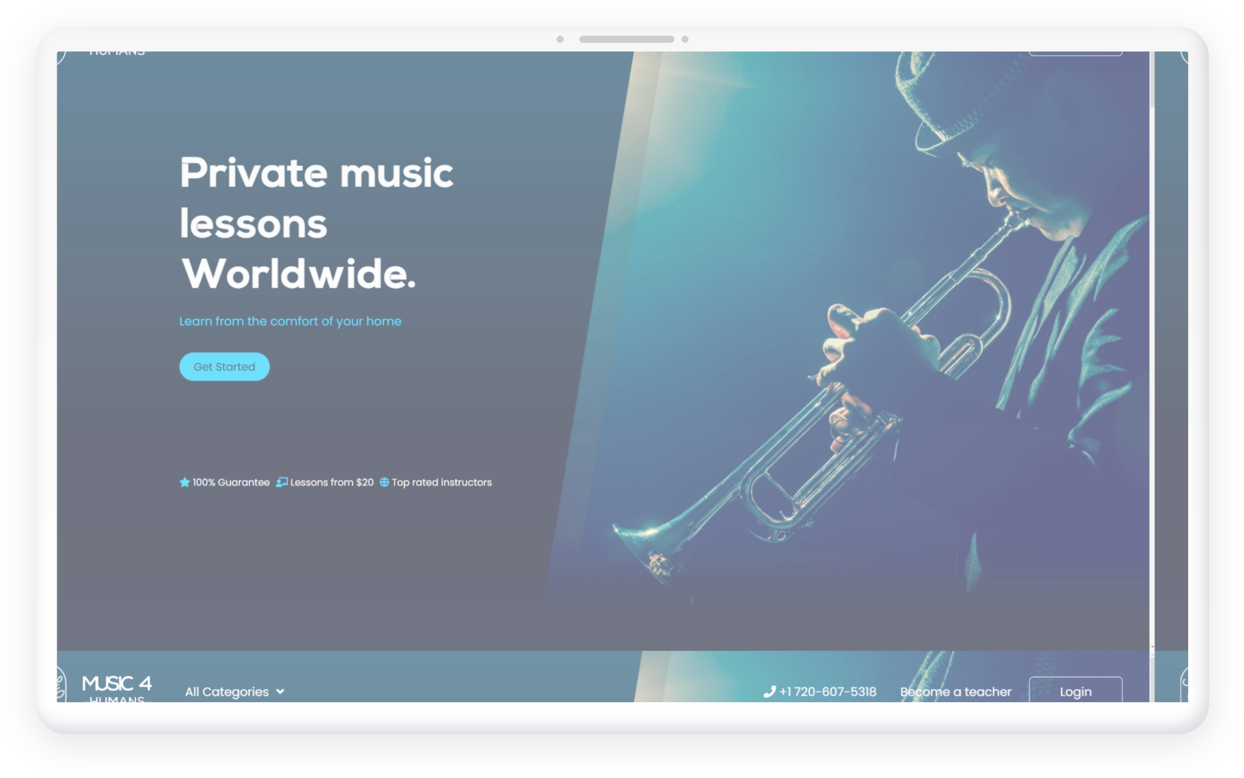 music4humans desktop preview